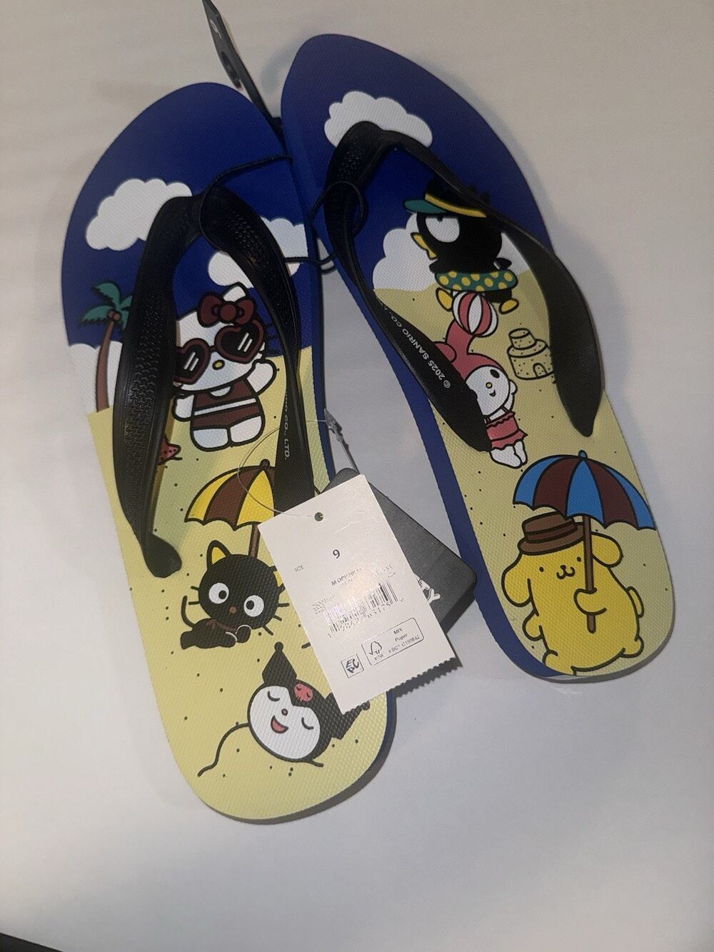Hello Kitty & Friends - Flip Flops, Beach Sandals Size 9 Brand New w/ All Tags